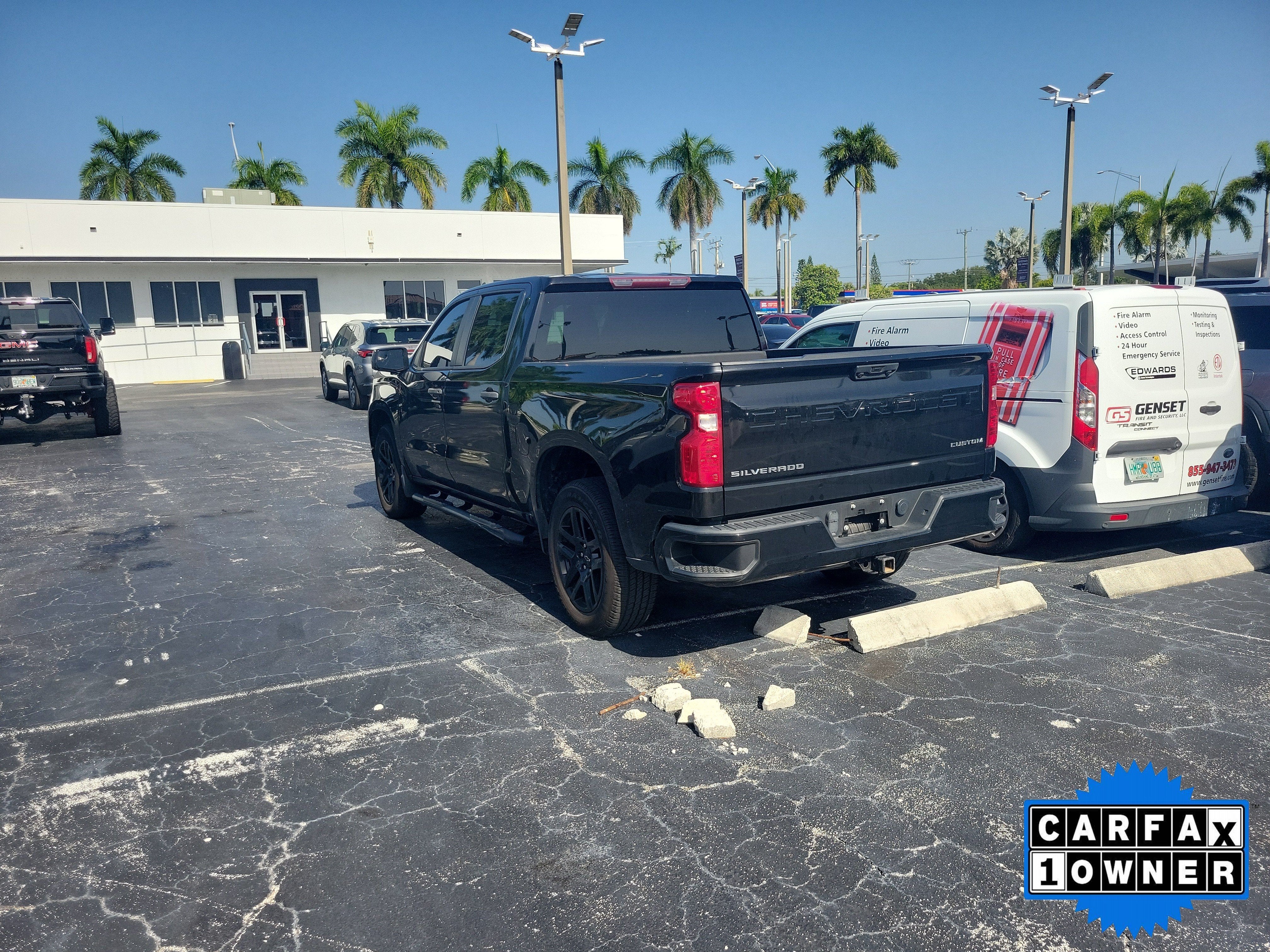 Used 2022 Chevrolet Silverado 1500 Custom with VIN 1GCPABEK4NZ591714 for sale in Lighthouse Point, FL