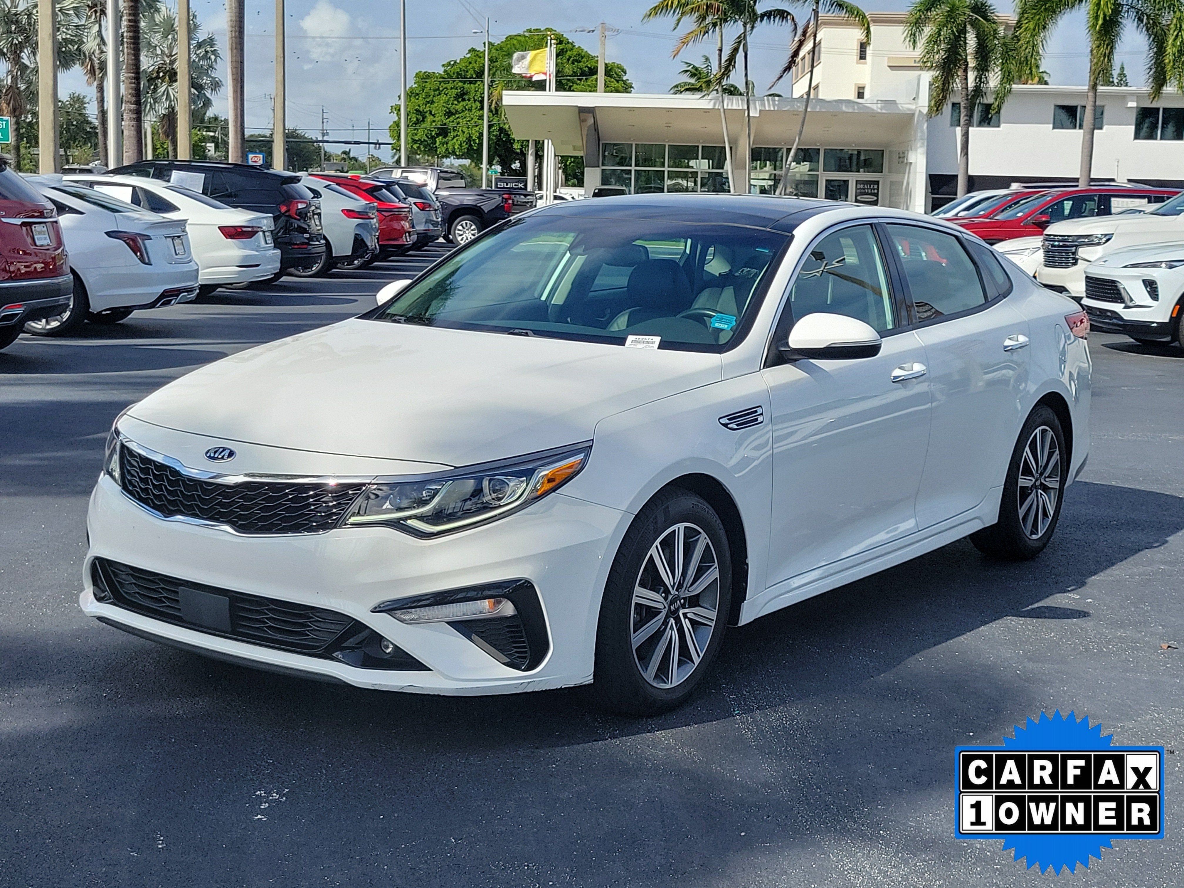 Used 2020 Kia Optima EX with VIN 5XXGU4L17LG413972 for sale in Lighthouse Point, FL