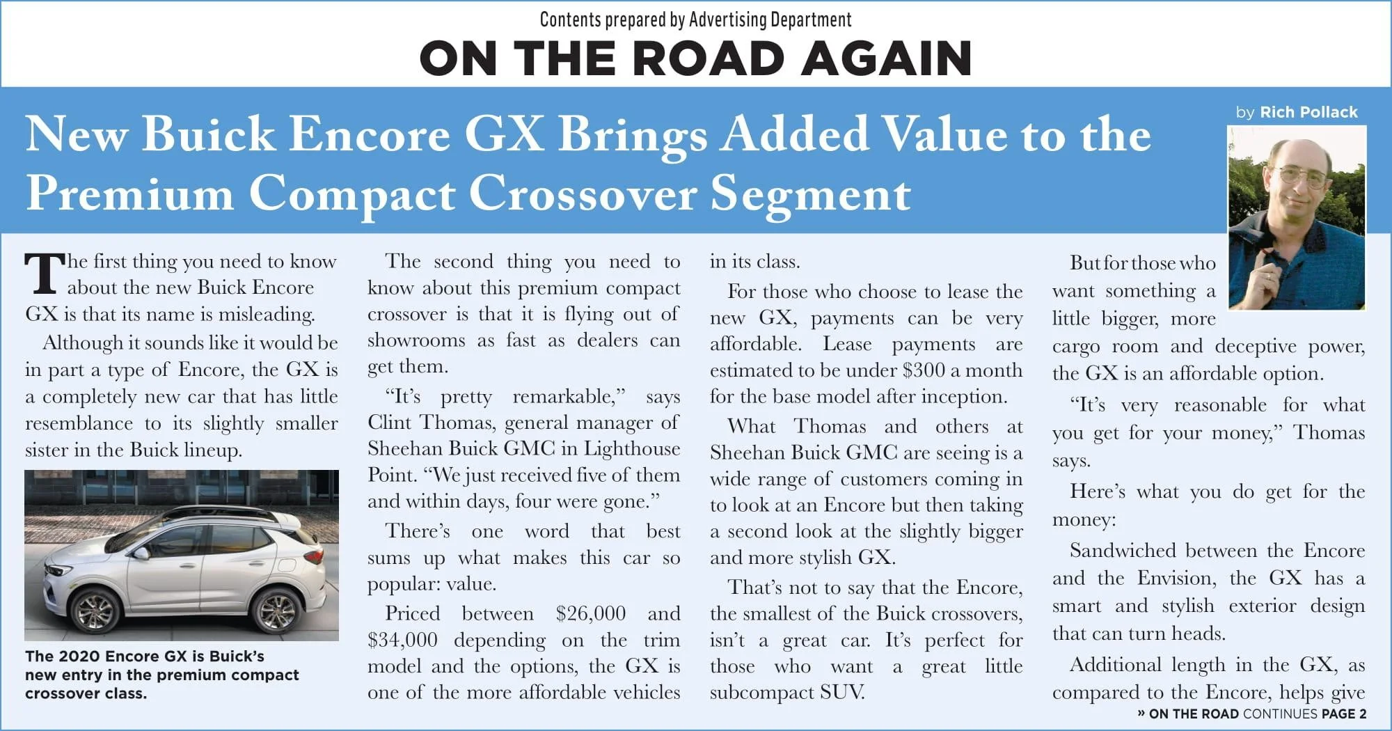 On The Road Encore article