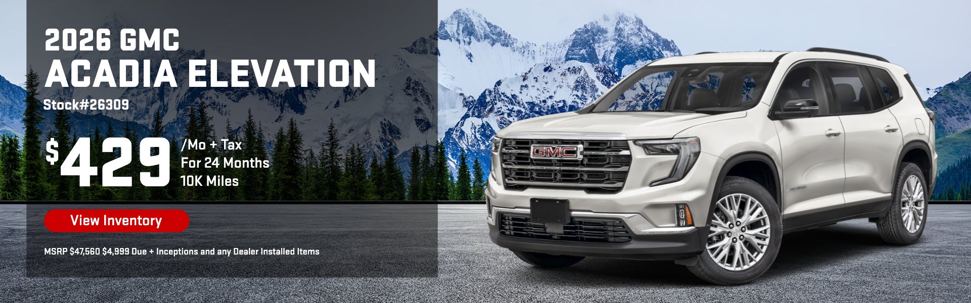 2026 GMC Acadia Elevation