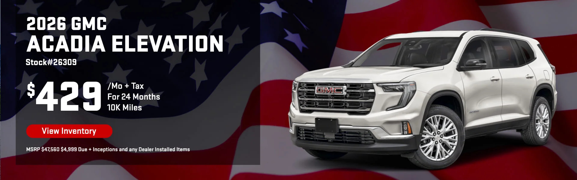 2026 GMC Acadia Elevation