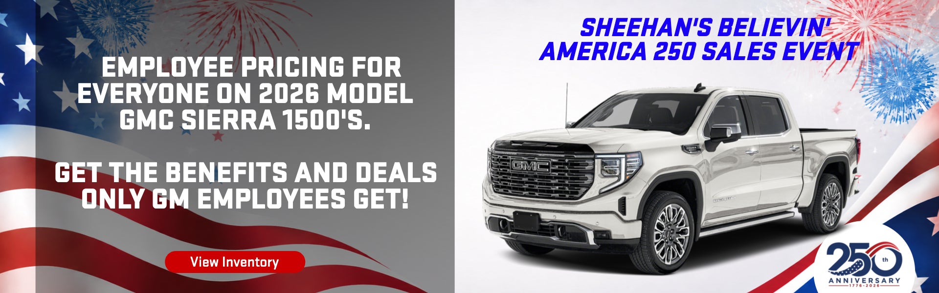 Employee Pricing for Everyone on 2026 Model GMC Sierra 1500'