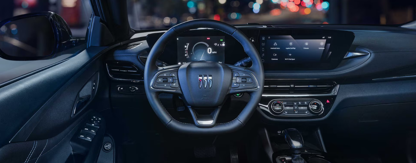Infotainment display and digital gauge cluster in a 2026 Buick Envista