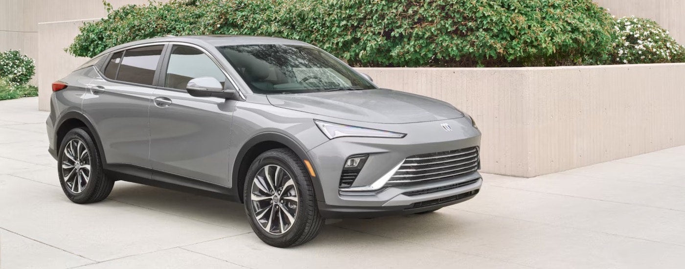 A silver 2024 Buick Envista from the side.